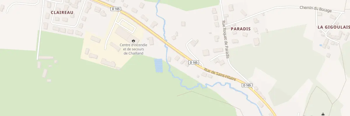 Plan du 37 Rue de Saint Hilaire à Chailland