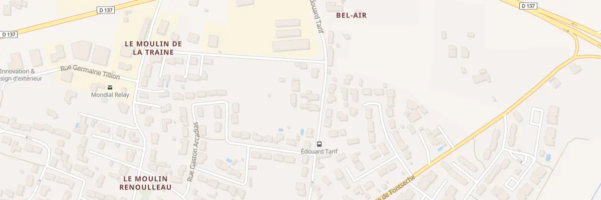 Plan du 23 Rue Edouard Tarif à Tonnay-Charente