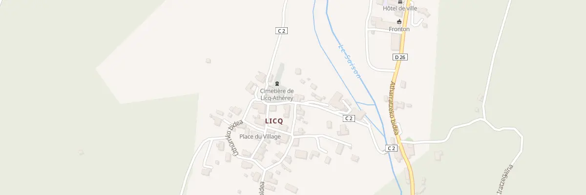 Plan du 61 Datto eiherako bidea à Licq-Athérey