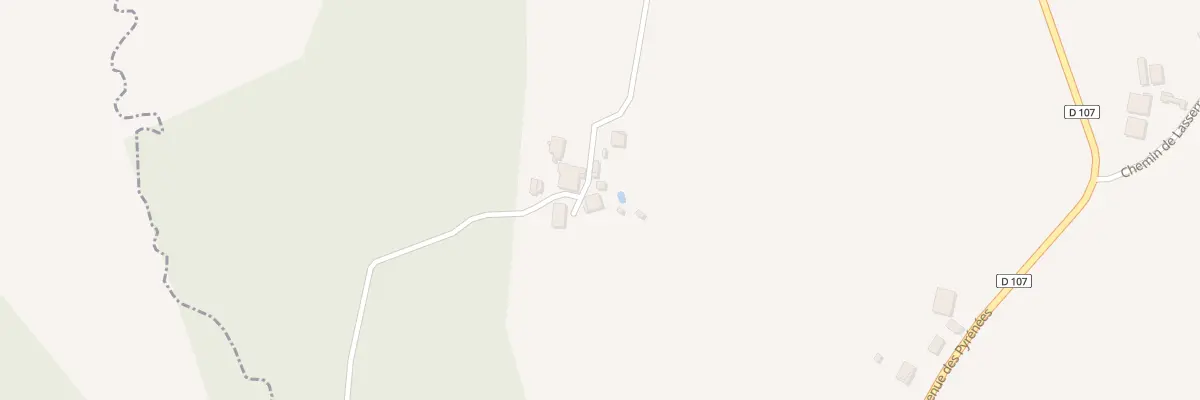 Plan du 465 Che de Houssat à Ozourt