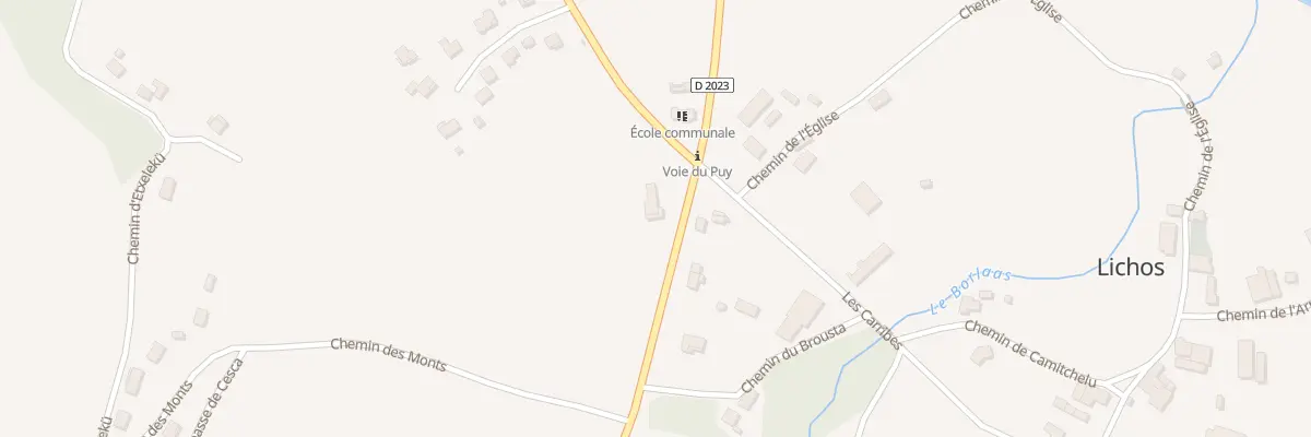 Plan du 20 Rte de Charritte de Bas à Lichos