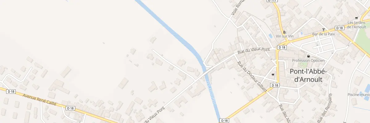 Plan du 34 Rue du Vieux Pont à Pont-l’Abbé-d’Arnoult