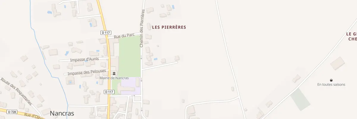 Plan du 6C Che des Pierrieres à Nancras