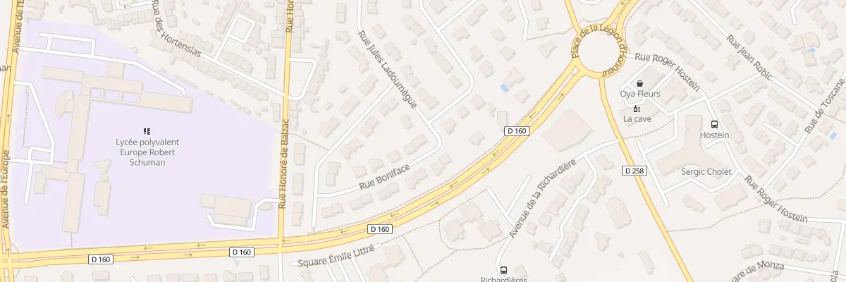 Plan du 2 Rue Boniface à Cholet