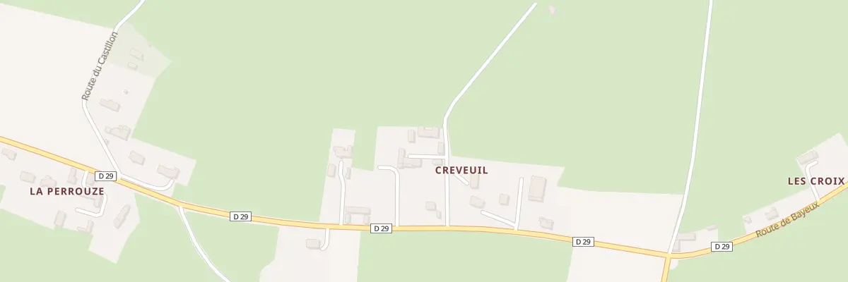 Plan du 5051 Creveuil à Mandeville-en-Bessin