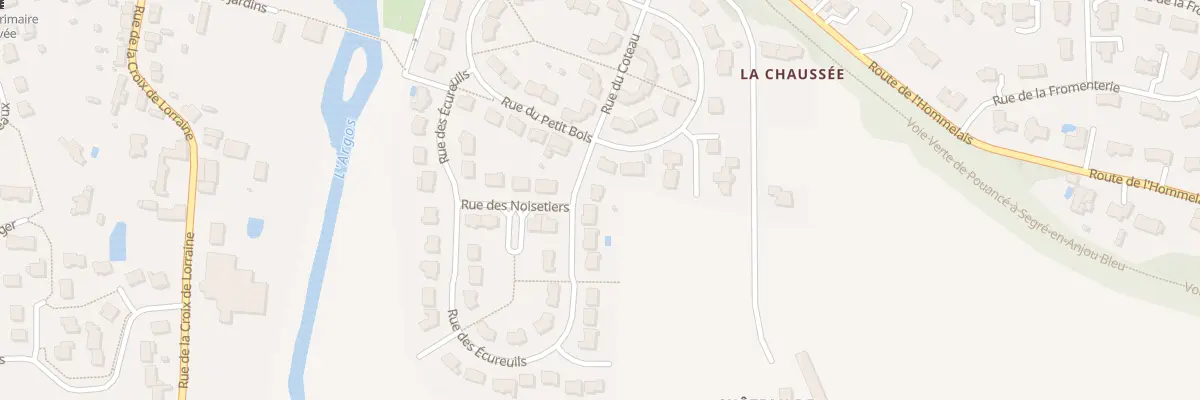 Plan du 44 Rue des Ecureuils à Segré-en-Anjou Bleu