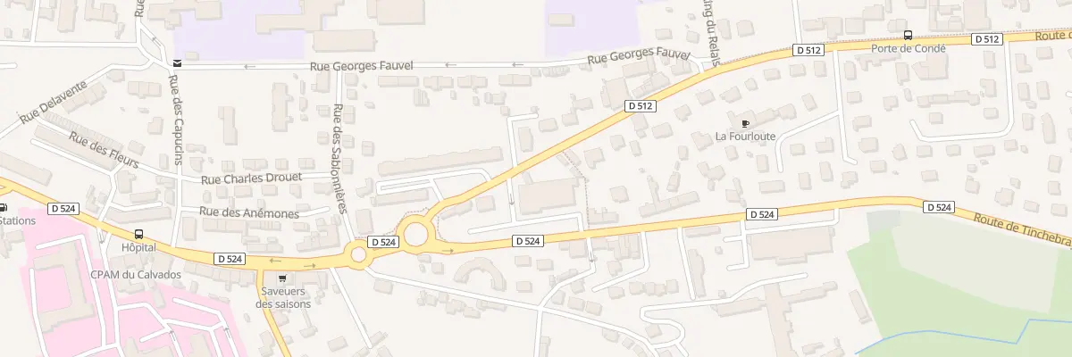 Plan du 104 Rte de Condé à Vire Normandie