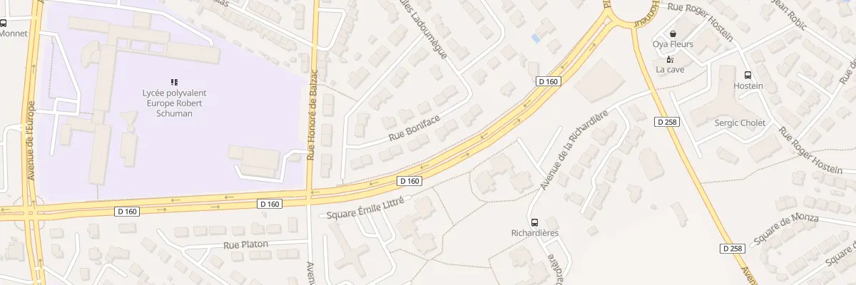 Plan du 9 Rue Boniface à Cholet