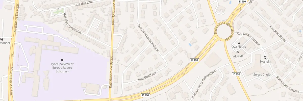 Plan du 26 Rue Boniface à Cholet