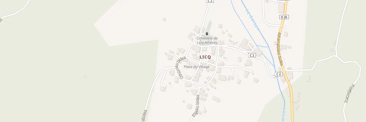 Plan du 5036 Village à Licq-Athérey