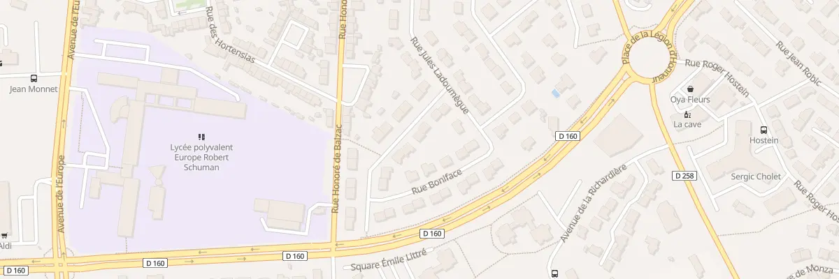Plan du 20 Rue Boniface à Cholet