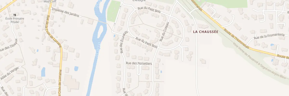 Plan du 18 Rue du Petit Bois à Segré-en-Anjou Bleu