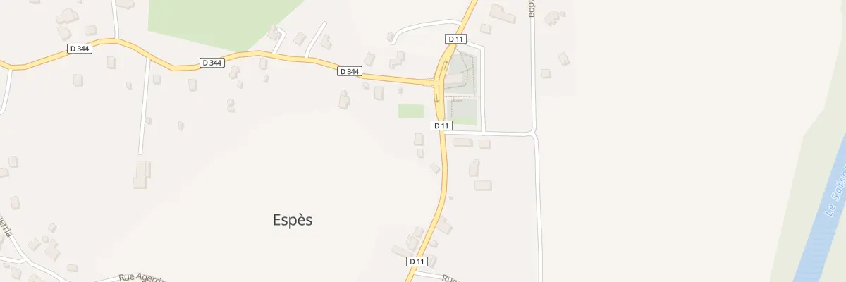 Plan du 2770 Rte du Pays de Soule à Espès-Undurein