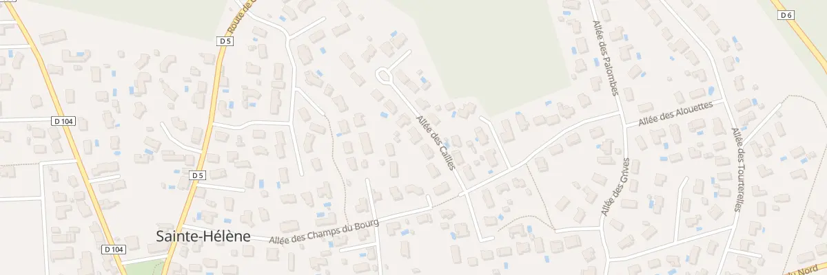 Plan du 216 All des Cailles à Sainte-Hélène