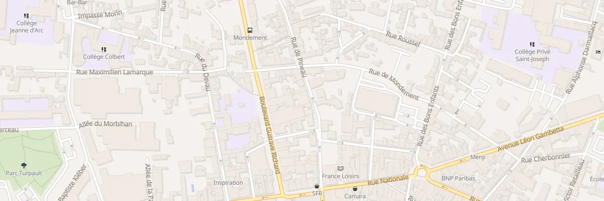 Plan du 29 Rue de Pineau à Cholet