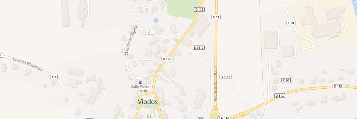 Plan du 42 Rue principale à Viodos-Abense-de-Bas