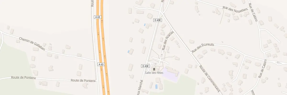 Plan du 430 Rue du Vieux Marché à Liposthey