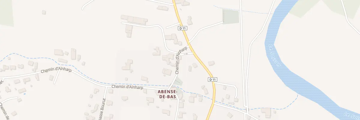 Plan du 3 Che d’Ainharp à Viodos-Abense-de-Bas