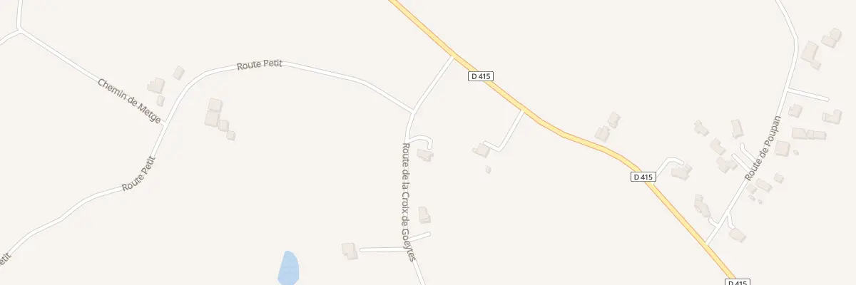 Plan du 1200 Rte de la Croix de Goeytes à Poyartin