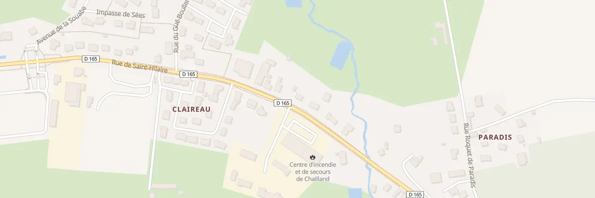 Plan du 36 Rue de Saint Hilaire à Chailland