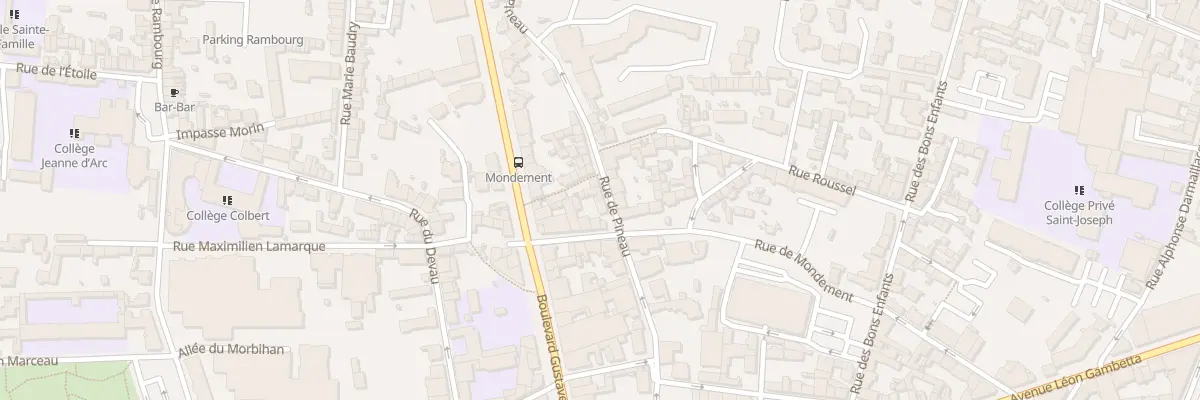 Plan du 43 Rue de Pineau à Cholet