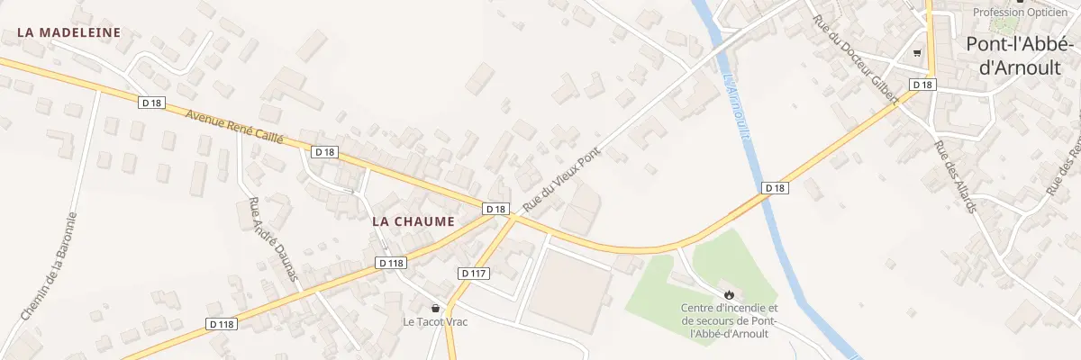 Plan du 58 Rue du Vieux Pont à Pont-l’Abbé-d’Arnoult