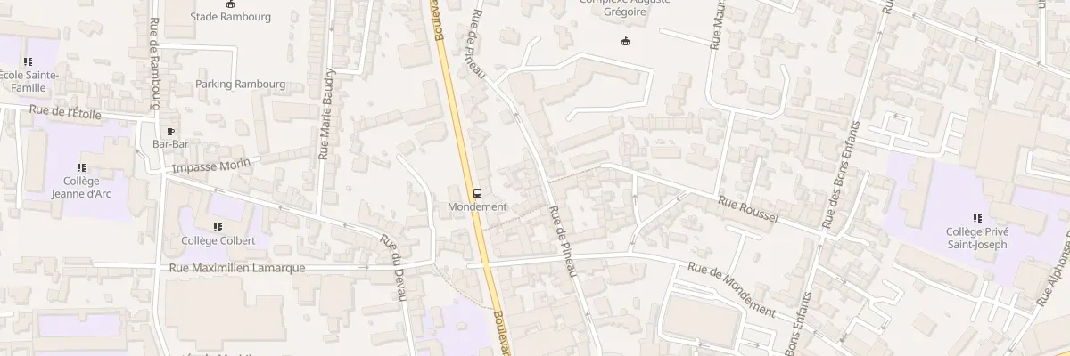 Plan du 59 Rue de Pineau à Cholet
