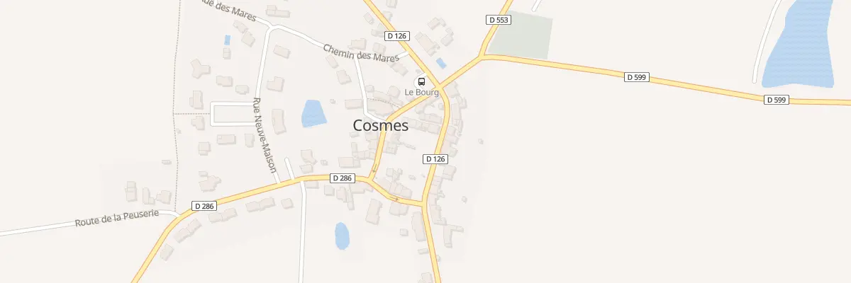 Plan du 9 Rue Principale à Cosmes