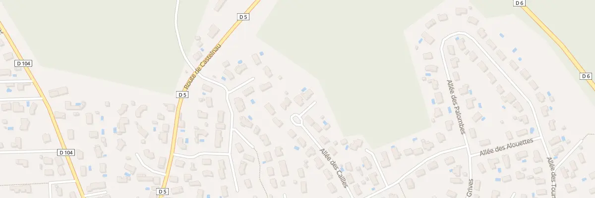 Plan du 242 All des Cailles à Sainte-Hélène