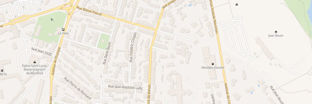 Plan du 7 Rue Honoré de Balzac à Cholet