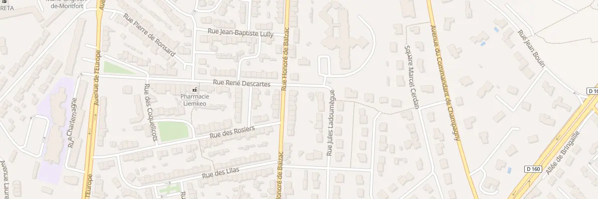 Plan du 53 Rue Honoré de Balzac à Cholet