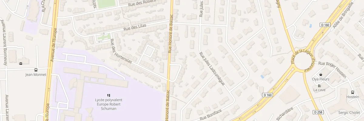 Plan du 97B Rue Honoré de Balzac à Cholet