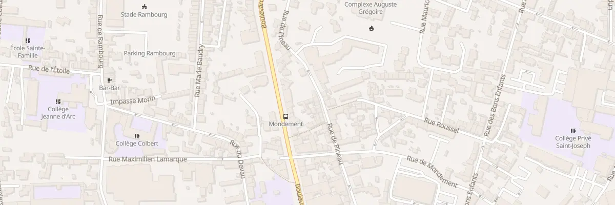 Plan du 55 Rue de Pineau à Cholet