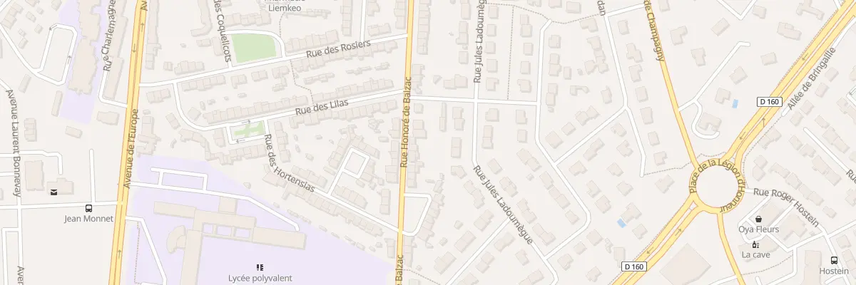 Plan du 87 Rue Honoré de Balzac à Cholet