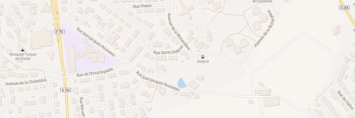 Plan du 1 Rue Denis Diderot à Cholet