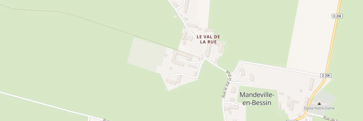 Plan du 5037 Le Val La Rue à Mandeville-en-Bessin