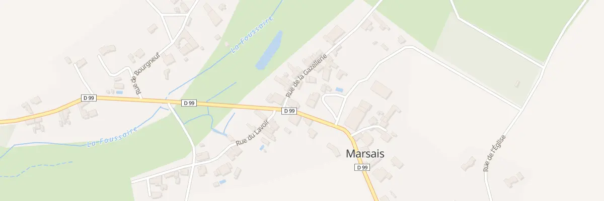 Plan du 22 Rue du prieuré à Marsais-Sainte-Radégonde
