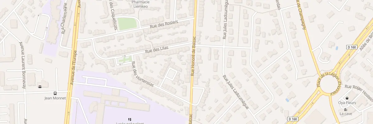 Plan du 62 Rue Honoré de Balzac à Cholet