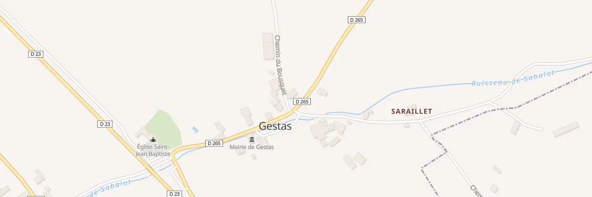 Plan du 5002 Cazalis à Gestas