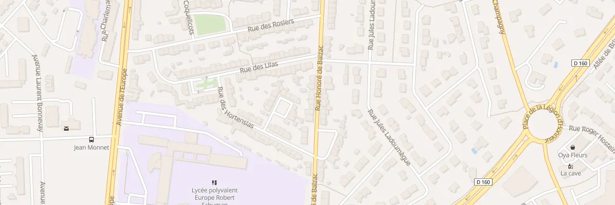 Plan du 66 Rue Honoré de Balzac à Cholet