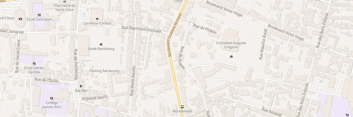 Plan du 75 Rue de Pineau à Cholet