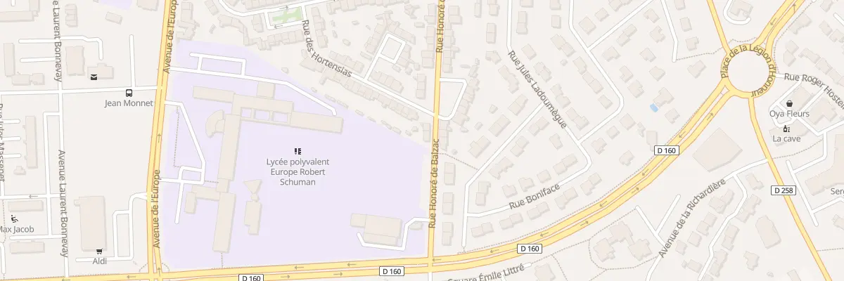 Plan du 82 Rue Honoré de Balzac à Cholet