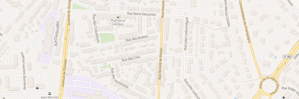 Plan du 6 Rue des Lilas à Cholet