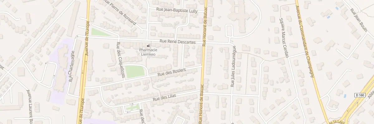 Plan du 6 Rue des Rosiers à Cholet