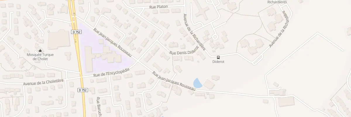 Plan du 7 Rue Denis Diderot à Cholet