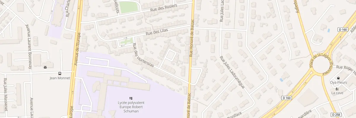 Plan du 2 Rue des Bleuets à Cholet