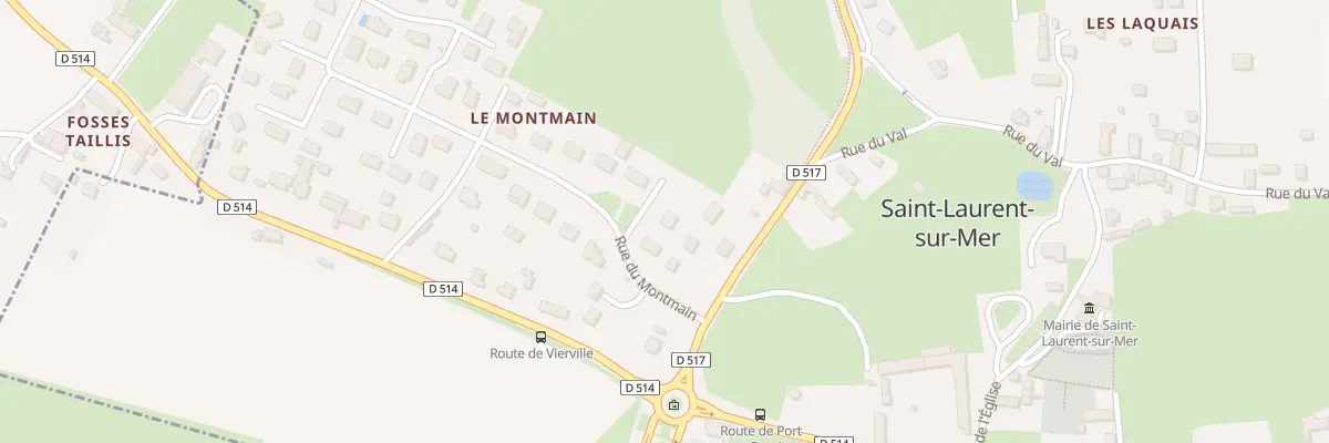Plan du 6 Rue du Montmain à Saint-Laurent-sur-Mer