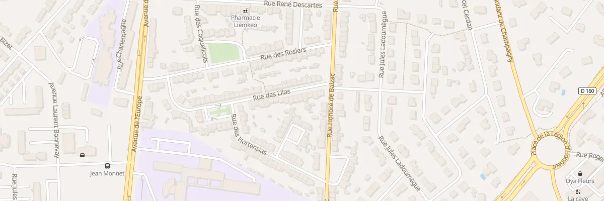 Plan du 9 Rue des Lilas à Cholet