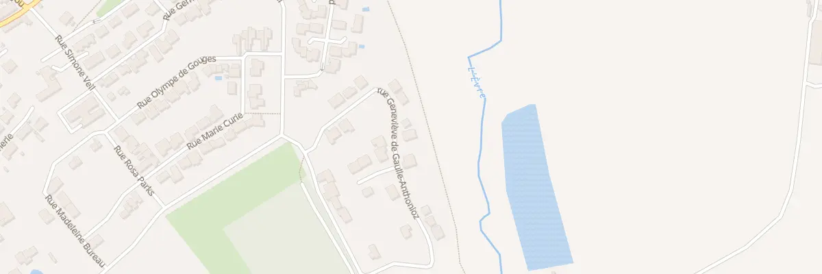 Plan du 25 Rue Genevieve de Gaulle Anthon au May-sur-Èvre