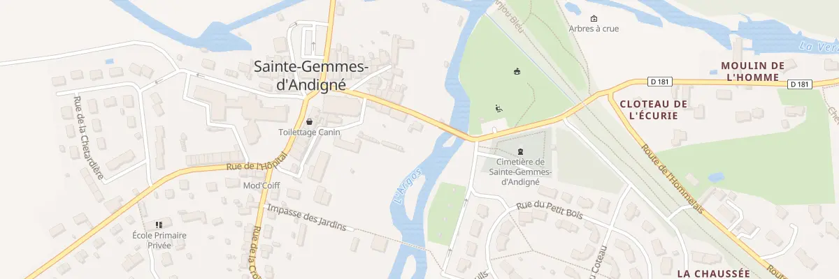 Plan du 16 Rue du Pont de l’Argos à Segré-en-Anjou Bleu